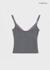 Canding Color-block Layered Sleeveless Top