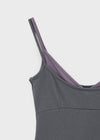 Canding Color-block Layered Sleeveless Top