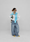 Colking Folding Wide Denim Pants