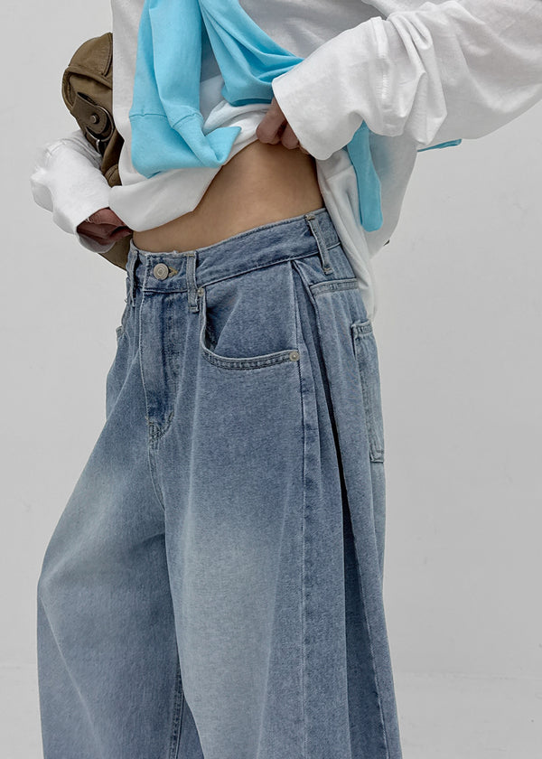 Colking Folding Wide Denim Pants