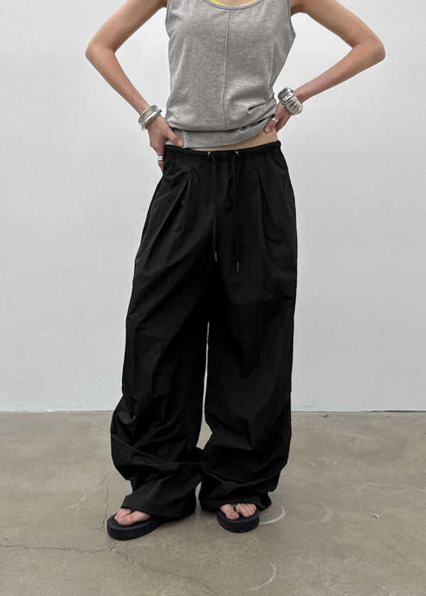 [MADE] Ronisel Nylon Tuck Banding Pants