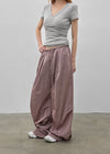 [MADE] Ronisel Nylon Tuck Banding Pants