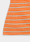 Milky She Striped Halter Sleeveless