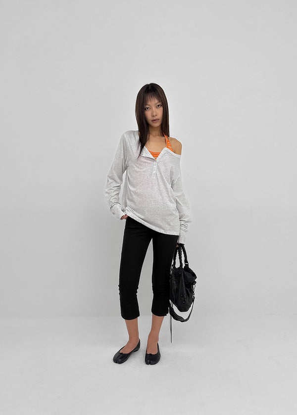 [MADE] Titea Henley Summer Long Sleeve Top