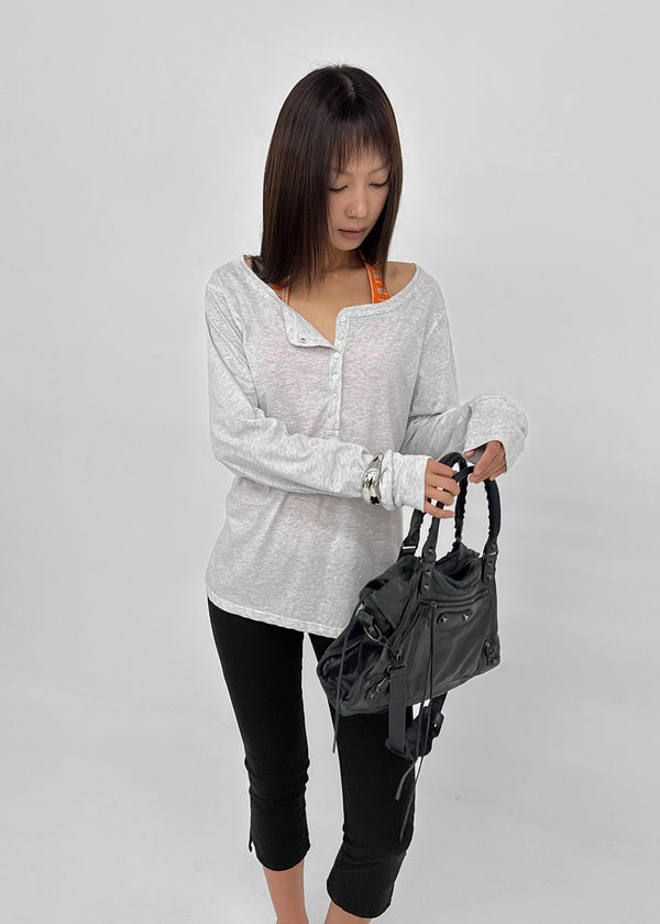 [MADE] Titea Henley Summer Long Sleeve Top