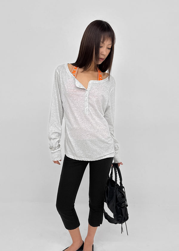 [MADE] Titea Henley Summer Long Sleeve Top