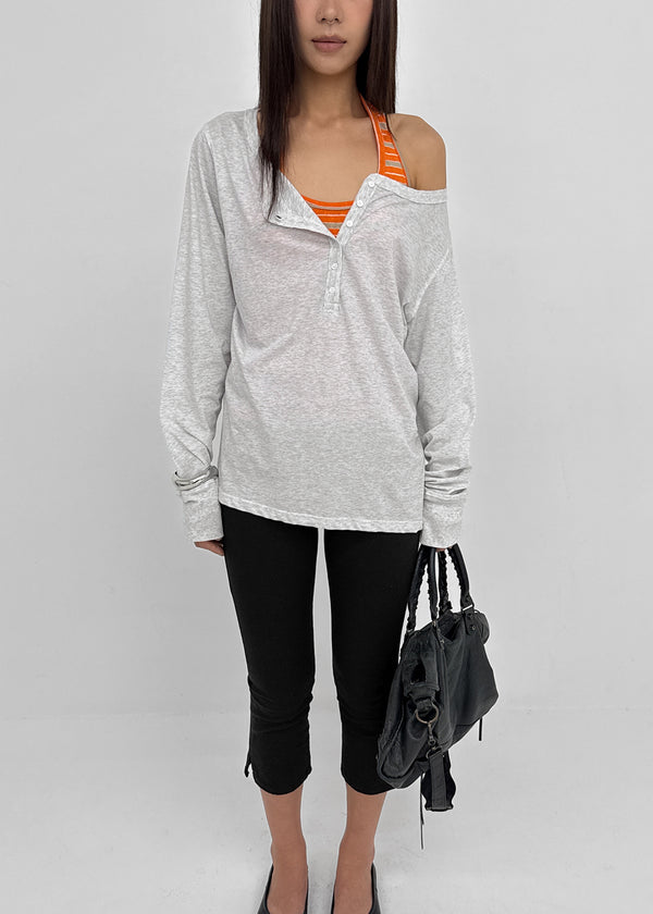 [MADE] Titea Henley Summer Long Sleeve Top