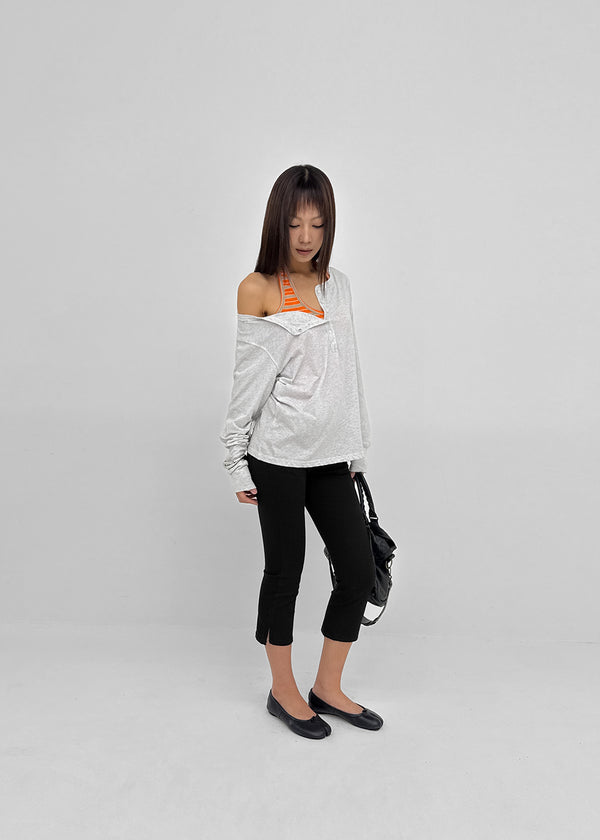 [MADE] Titea Henley Summer Long Sleeve Top