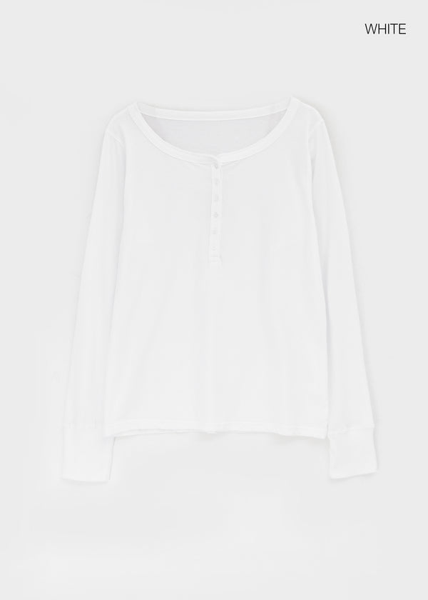 [MADE] Titea Henley Summer Long Sleeve Top