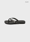 Mikaya Studded Leather Flip-flops