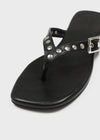 Mikaya Studded Leather Flip-flops