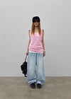 Gemmon Striped Wide Denim Pants
