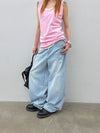 Gemmon Striped Wide Denim Pants