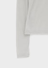 Philove Tencel Wide U-neck Long Sleeve Tee