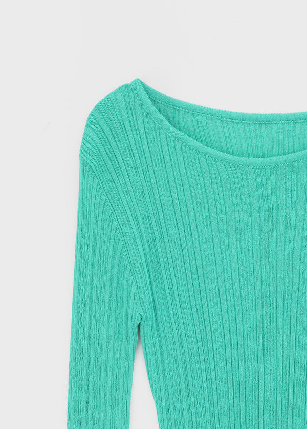 Pangk Pleated Long Sleeve Summer Knit (Set Available)