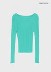 Pangk Pleated Long Sleeve Summer Knit (Set Available)