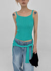 Pangk Pleated Summer Sleeveless Knit (Set Available)
