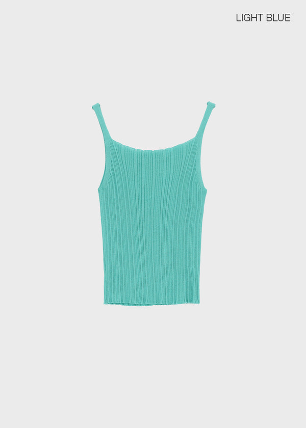 Pangk Pleated Summer Sleeveless Knit (Set Available)