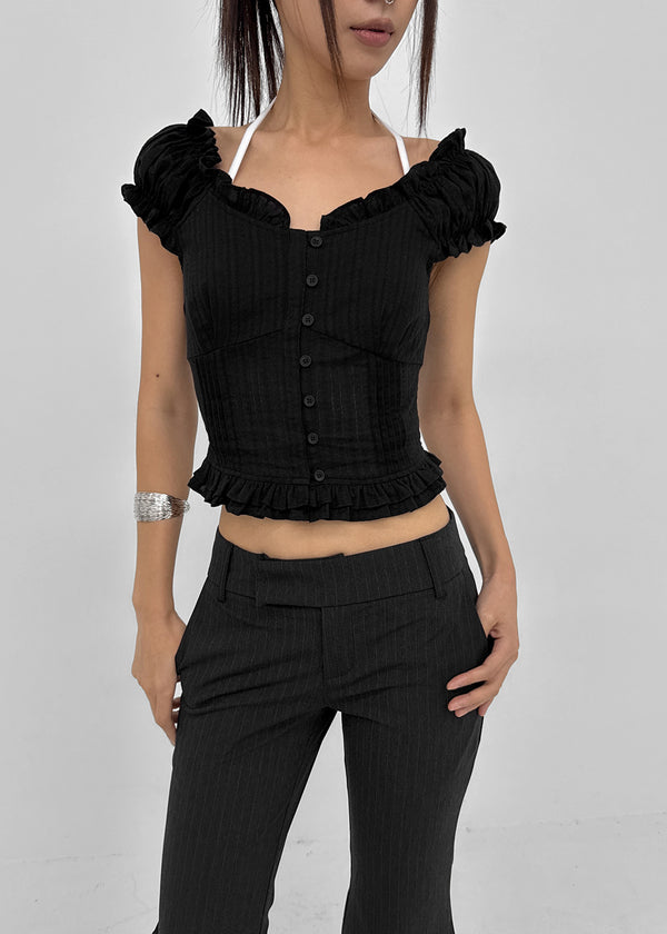 [MADE] Heriki Two-Way Frill Blouse
