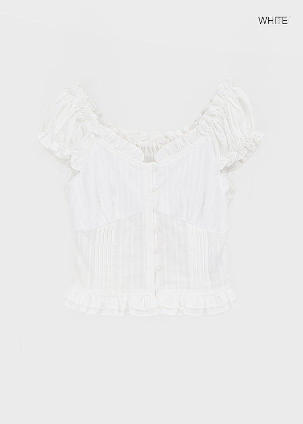 [MADE] Heriki Two-Way Frill Blouse