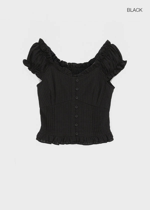 [MADE] Heriki Two-Way Frill Blouse