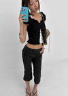 Hanyo Striped Capri Pants