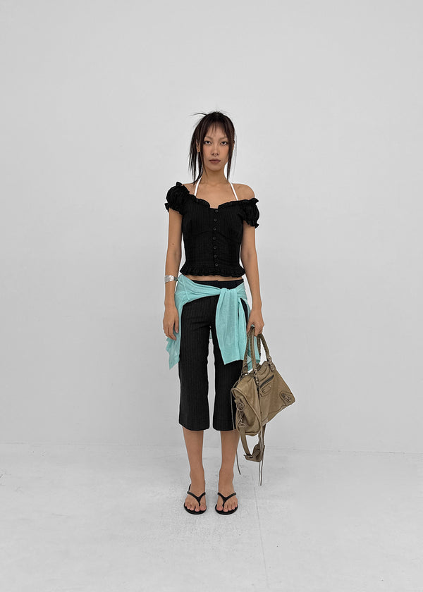 Hanyo Striped Capri Pants