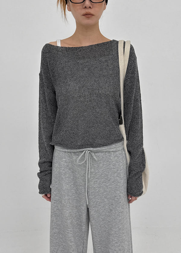 [MADE] Kuru Summer Slub Boat-Neck Knit
