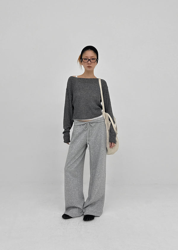 [MADE] Kuru Summer Slub Boat-Neck Knit