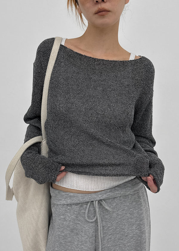 [MADE] Kuru Summer Slub Boat-Neck Knit