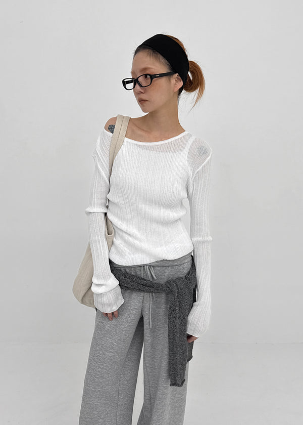 Pangk Pleated Summer Sleeveless Knit (Set Available)