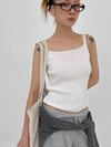 Pangk Pleated Summer Sleeveless Knit (Set Available)