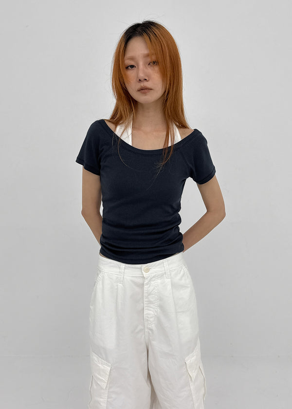 [MADE] Jemen Two-Way Short Sleeve Top