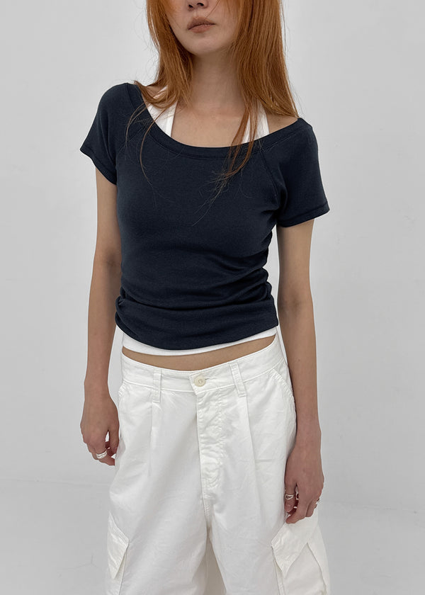 [MADE] Jemen Two-Way Short Sleeve Top