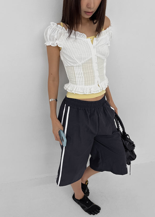 Disick Track Nylon Bermuda Shorts