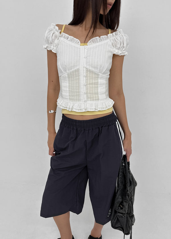 [MADE] Heriki Two-Way Frill Blouse