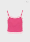 Rabiden Layered Sleeveless Top (Built-in Cap)