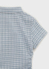 [MADE] Seriu Checked Shirring Short-Sleeve Shirt