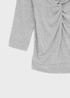 Rompoing Twisted V-neck Sleeveless Tee