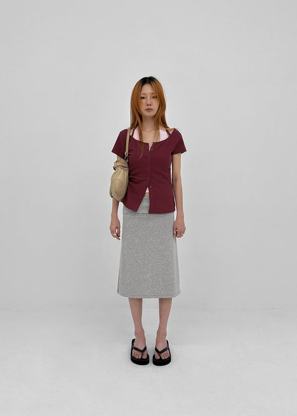 [MADE] Etolen Strap Short Sleeve Cardigan