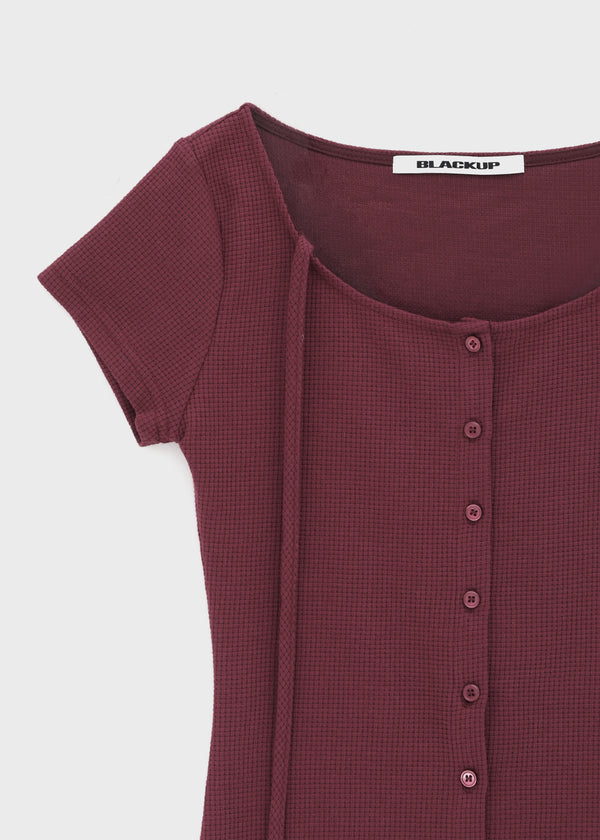[MADE] Etolen Strap Short Sleeve Cardigan