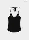 Seoru Lace Rounded Halter Sleeveless