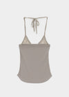 Seoru Lace Rounded Halter Sleeveless