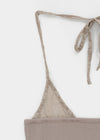 Seoru Lace Rounded Halter Sleeveless