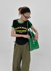 Boine Color Block Lettering Short-sleeve Tee