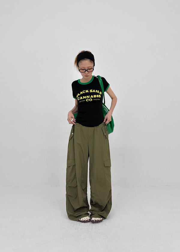 Boine Color Block Lettering Short-sleeve Tee