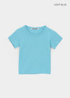 [B-BASIC] U Neck Ribbed Short Sleeve Tee 2 Size