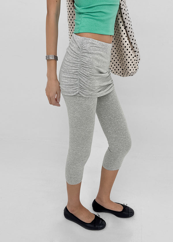 Marshall Shirred Capri Leggings