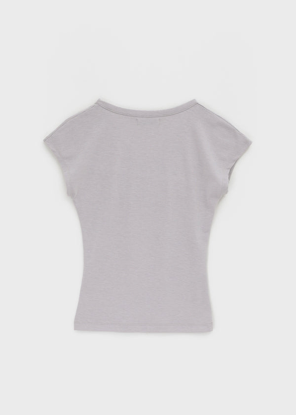 Serim V-neck Button Short-sleeve Tee