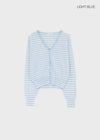 Hottin Striped Bamboo Knit Cardigan